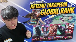 LAWAN TAKAPEDIA LAGI DAN GLOBAL RANK GAME SENGIT PARAH PAKE LANCELOT ! - Mobile Legends