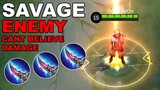 SAVAGE! YIN The Burst Fighter | The Best Build for YIN | MLBB
