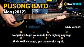 Pusong Bato - Alon (2012) Easy Guitar Chords Tutorial with Lyrics Part 1 REELS