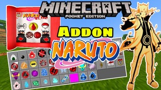 แจก+รีวิวแอดออนนารูโตะใหม่โครตเจ๋ง!มีของเหมือนในอนิเมะด้วย!!Minecraft pe 1.16.201Narutoultrainfinity