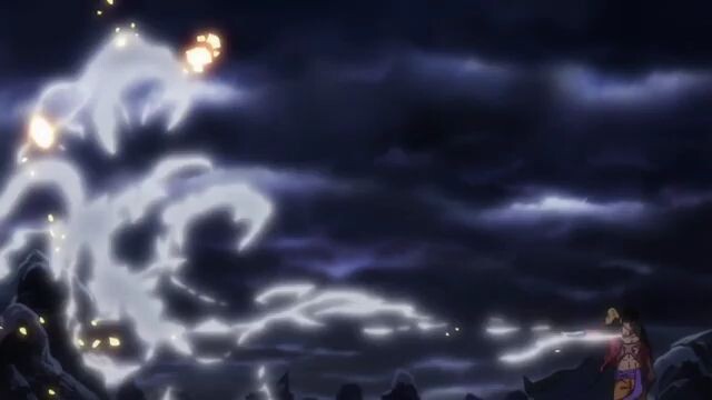 Luffy vs Kaido: Split of the sky