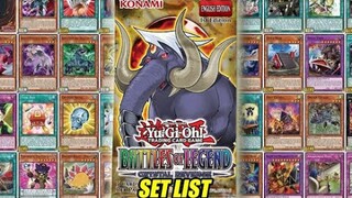 Yu-Gi-Oh! Battles of Legend Crystal Revenge Set List