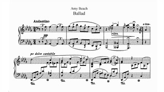 Amy Beach - Ballade Op. 6 (audio + sheet music)