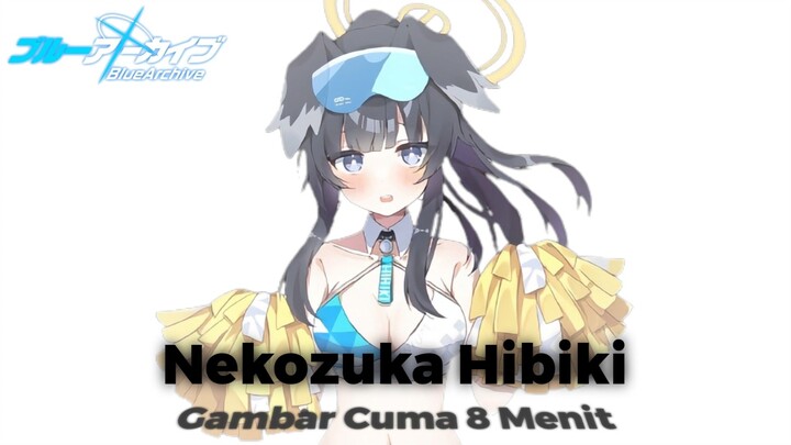 Tutorial gambar Nekozuka Hibiki cuma 8 menit langsung jadi