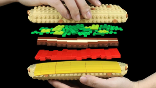 LEGO Sandwich เลโก้ในชีวิตจริง - การทำอาหารแบบสต็อปโมชั่น & เลโก้ ASMR