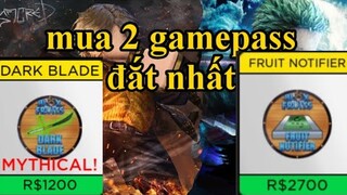 Mua 2 gamepass đắt nhất game Blox Piece và cái kết hết tiền - Blox Piece/Blox Fruit