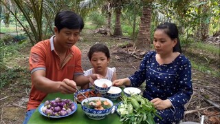 Làm Nồi Canh Rau Má Tép Vườn Ăn Ngọt Lịm| TKQ & Family T638