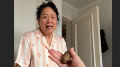 My son just can't stop thinking of ways to tease me.