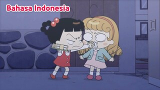 Makan kue lezat bersama teman