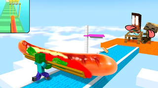 Monster School I WANT HOT DOG SANDWICH RUNNER CHALLENGE - Minecraft แอนิเมชั่น