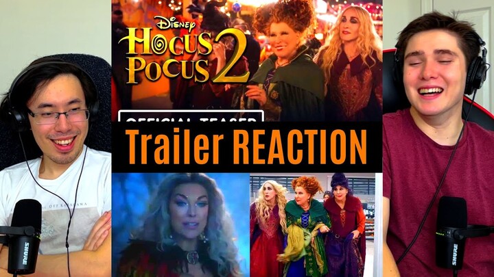 REACTING to *Hocus Pocus 2 Trailer* THEY'RE BACK!!! (Trailer Reactions) D23 2022
