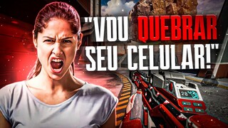 NAMORADA PISTOLA TRETANDO NO APEX MOBILE! (integrante do time levando bronca)