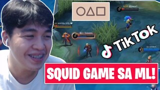 SQUID GAME SA MOBILE LEGENDS AT PWEDE NA MAG JOWA SA ML TIKTOK REACTION! MOBILE LEGENDS