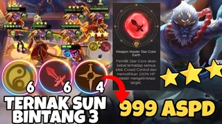 TERNAK SUN BINTANG 3 + COMBO 999 ATK SPEED ! 6 CADIA 6 WM 4 FORSAKEN LIGHT ! MAGIC CHESS