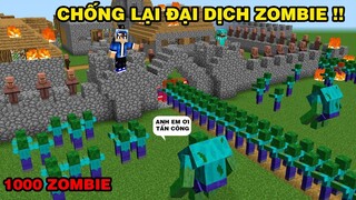 Mình Đã Chống Lại Đại Dịch Zombie | Bằng Cách Tạo Bẫy Troll Và Nước | TRONG MINECRAFT PE..!!