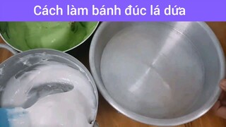 làm bánh đúc lá dứa