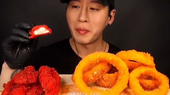 ASMR CHEETOS CHICKEN TENDERS & ONION RINGS MUKBANG (No Talking) COOKING