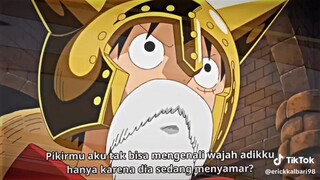 Moment Luffy bertemu saudaranya sabo | perebutan mera mera no mi agar saudara