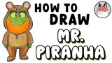 How to Draw Mr. Piranha | The Bad Guys Movie