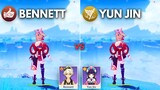 Bennett vs Yunjin !! BEST Support for F2P Yoimiya?? [ Genshin Impact ]
