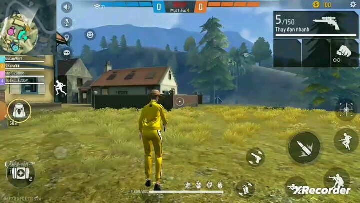 Lần đầu chơi chế độ tử chiến FREE FIRE.