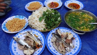 Bủa câu sông. Lẩu cá quát chuối cây - Bin Đen Miền Tây # 230