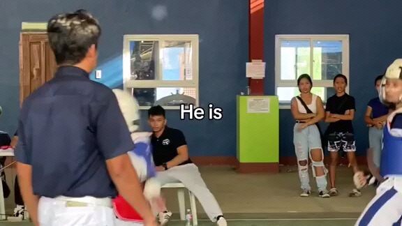 taekwondo players
