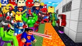 1000 SuperHeroes vs The Most SECURE Minecraft House - gameplay by Mikey and JJ (Maizen Parody)