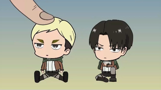 Anime Chibi AOT VS Finger Part 2 , Levi - Zeke - Falco - Attack On Titan Chibi