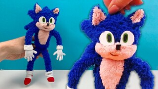 Plush - Making Sonic Toy from the Sonic the Hedgehog 2 (2022)! *How To Make* | Cool Crafts