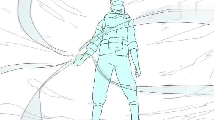 [Overseas Fans’ Self-Made] Animation Line Drawing - Konohamaru VS Kashin Koji