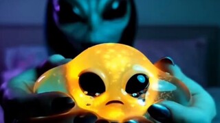 AI alien helps you sleep and heals you with sad dumplings