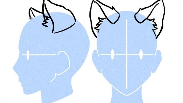How to Draw Cat Ears