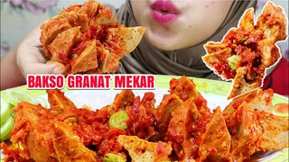 ASMR BAKSO GRANAT MEKAR BUMBU MERCON PAKE PETE | ENAKNYA KEBANGETAN