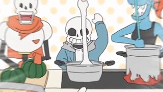 【Tulisan Tangan Undertale】Ayo membuat pasta bersama! ! ! (Penulis: bebas gula)