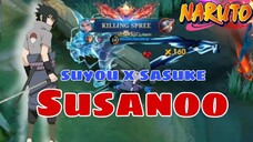 Review Skin Suyou Kolaborasi Naruto " Sasuke " Mantep Semua Jurusnya ada di Skin ini👊👊