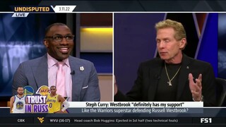 UNDISPUTED | Skip Bayless reacts Stephen Curry defends Russell Westbrook, says it’s ‘kind of B.S.’