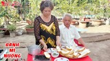 Ông Bà 5 Châu Đốc Làm Món Bánh Mì Nướng Mỡ Hành Nước Cốt Dừa Kí Ức Tuổi Thơ | NKGĐ