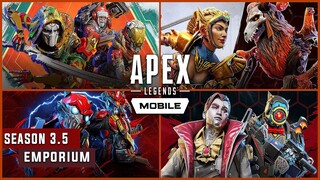 Season 3.5 Upcoming Emporium Draw Trailers Rewards Leak | Apex legends Mobile Leaks