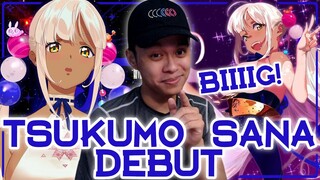 SHE'S BIIIG! | Tsukumo Sana Hololive Debut Reaction