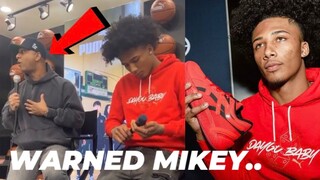 HE WARNED MIKEY WILLIAMS..