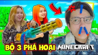 PHONG CẬN VÀ BỘ BA PHÁ HOẠI THỬ THÁCH 24 GIỜ MUA MỌI THỨ TRONG MINECRAFT | MINECRAFT REAL LIFE