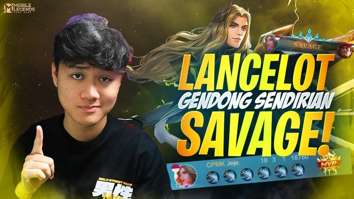 Lancelot Jeje Gendong Tim + Savage Fast Hand On Point Gameplay! - Mobile Legends