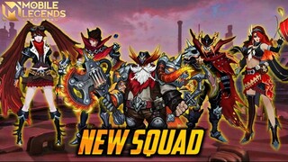 BLAZING WEST SERIES NEW SKIN SQUAD IN MOBILE LEGENDS - MOBILE LEGENDS BANG BANG