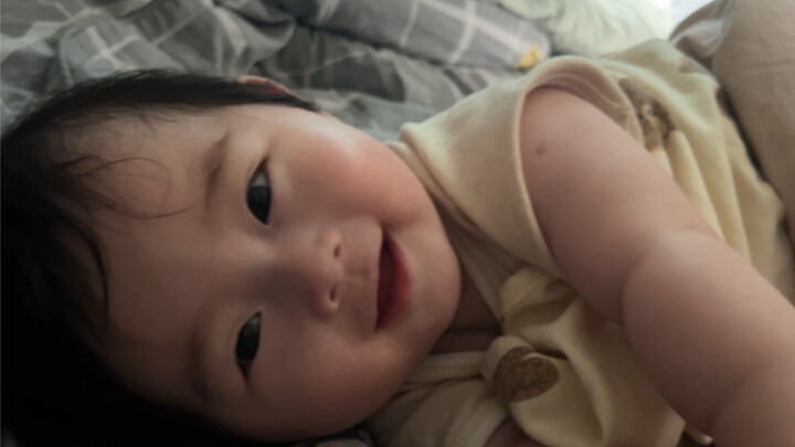 Summer afternoon, chilling with air conditioning and holding my little treasure