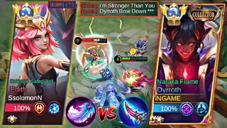 DYRROTH VS TOP GLOBAL BUFFED EDITH MYTHICAL GLORY | SUPER OP META? | BEST BROKEN BUILD | MLBB