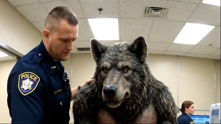 Dogman detained in police station | Dogman Caught on Camera | Cryptid | Short