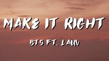 Make It Right BTS Lyrics
