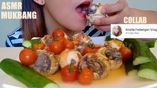 ASMR MUKBANG EATING BALUT ( DUCK EGG EMBRYO ) FAMOUS FILIPINO STREET FOOD COLLAB KRISTLE FEDERIGAN