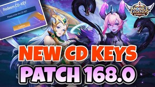 6 CD KEYS Patch 168.0 MLA | Redeem CODES Mobile Legends Adventure 2021